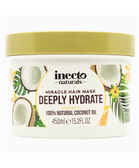 INECTO NATURALS 100 POUR CENT D'HUILE DE COCO NATURELLE MIRACLE HA