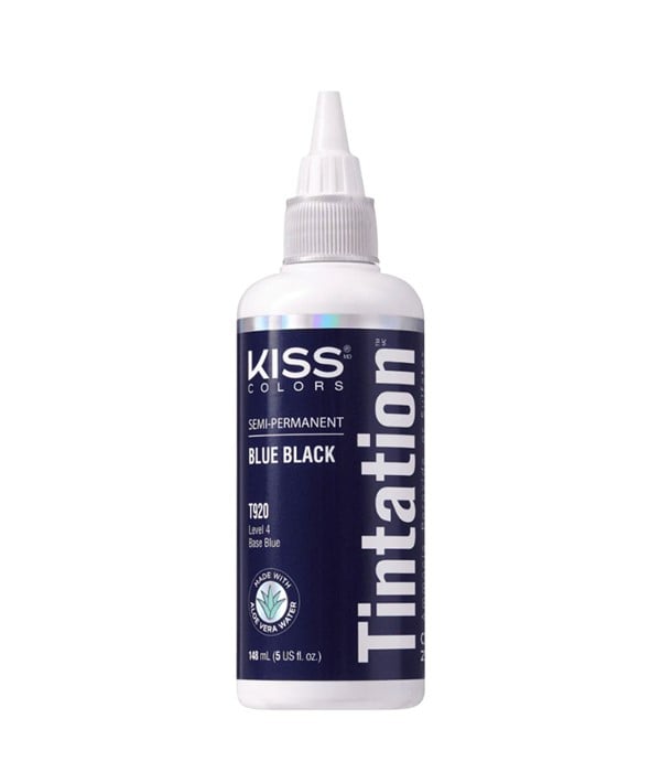 KISS COLOURS TINTATION SEMI PERMANENTE BLEU NOIR T920