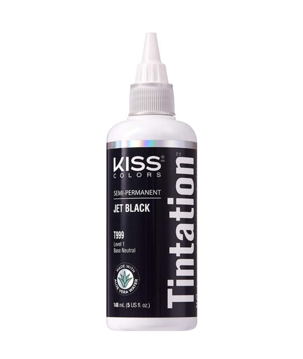 KISS COLOURS TINTATION SEMI PERMANENTE JET BLACK T999 