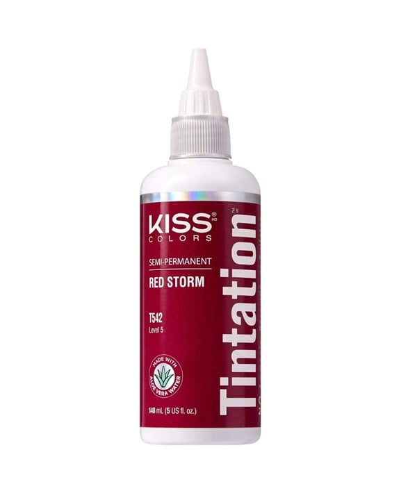 KISS COLOURS TINTATION SEMI PERMANENTE ROUGE TEMPÊTE T542
