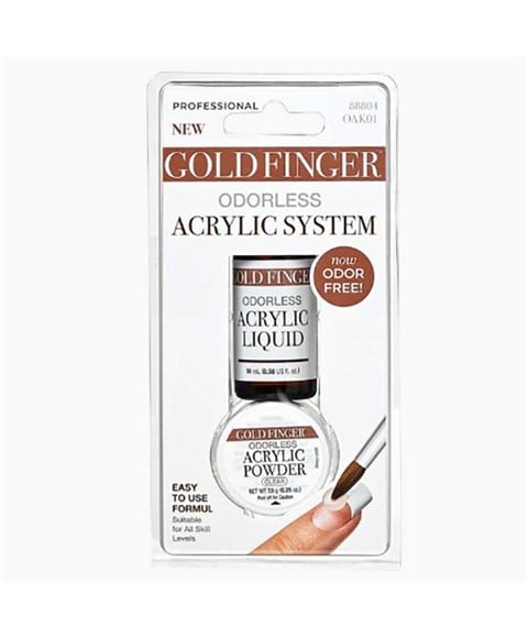 KISS GOLD FINGER SYSTÈME ACRYLIQUE SANS ODEUR CLAIR OAK01 