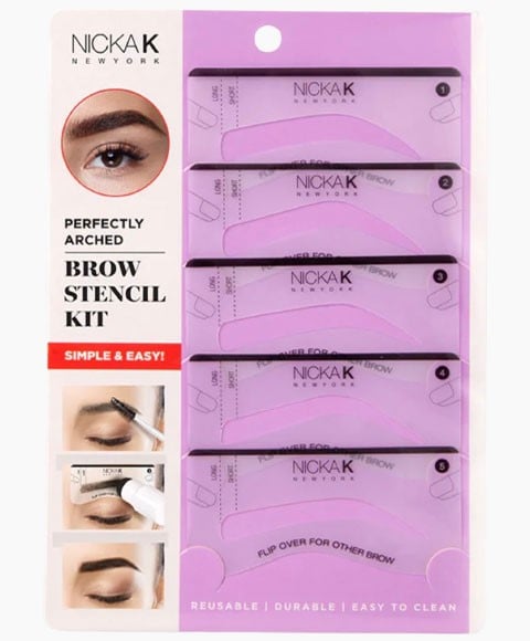 KIT DE POCHOIRS À SOURCILS PARFAITEMENT ARQUÉS NK 