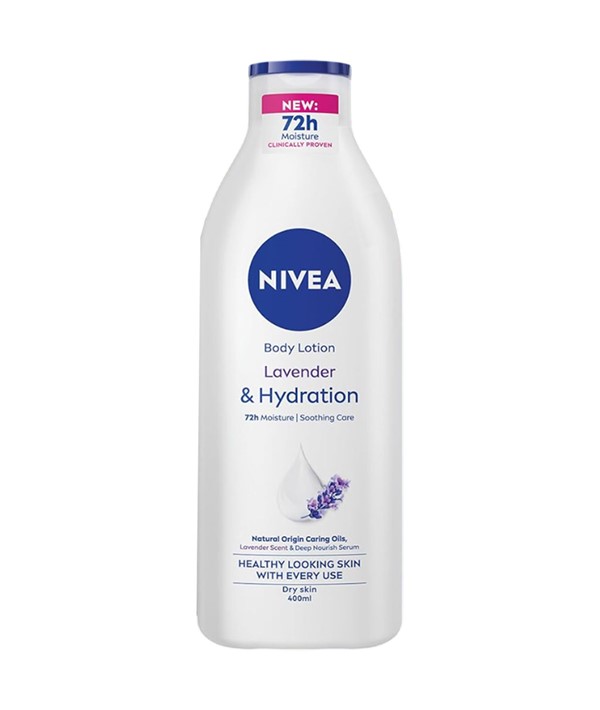 LAIT CORPS NIVEA LAVANDE ET HYDRATATION POUR PEAU SÈCHE