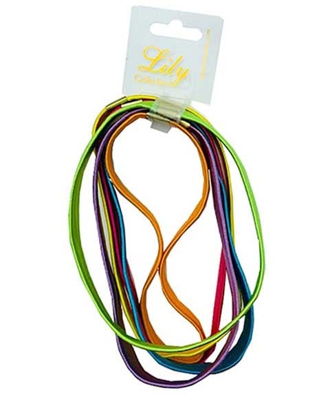 LILY COLLECTION BANDEAU ÉLASTIQUE LONG NÉON BRILLANT RS161 
