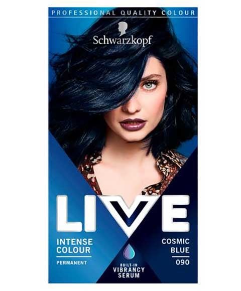 LIVE COLOR COULEURS PERMANENTES INTENSE 090 BLEU COSMIQUE 