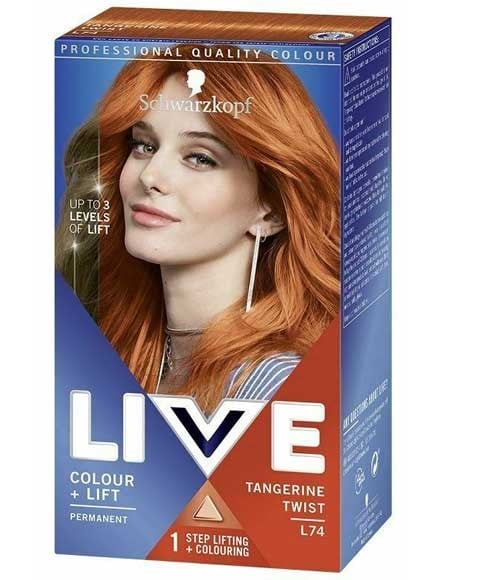 LIVE COLOR PLUS LIFT COULEUR PERMANENTE POUR CHEVEUX MANDARINE TWIS