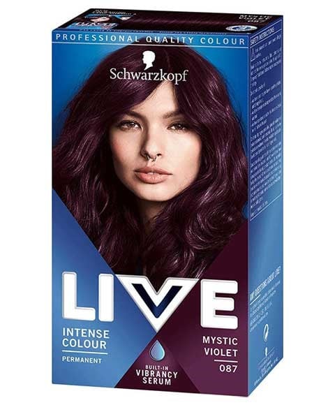 LIVE COLOUR COULEURS PERMANENTES INTENSE 87 MYSTIC VOILET 