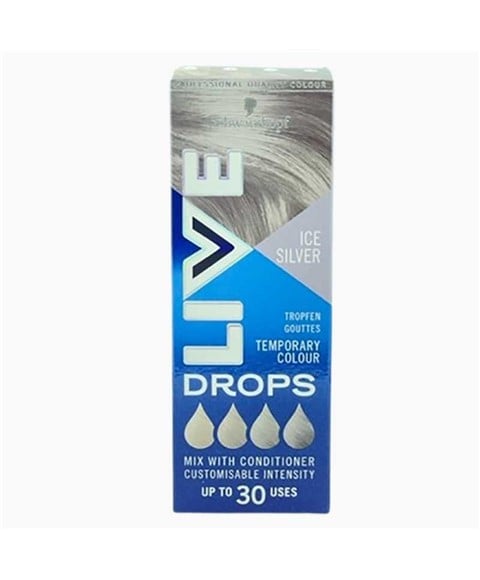 LIVE DROPS COULEUR TEMPORAIRE ICE SILVER 