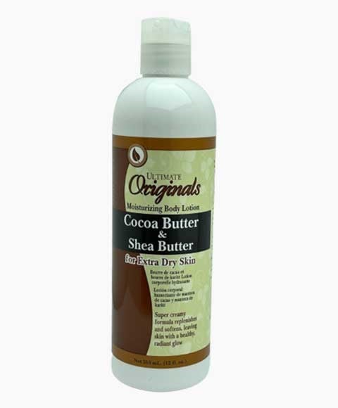 LOTION AU BEURRE DE CACAO ET AU BEURRE DE KARITÉ ULTIMATE ORGANICS 