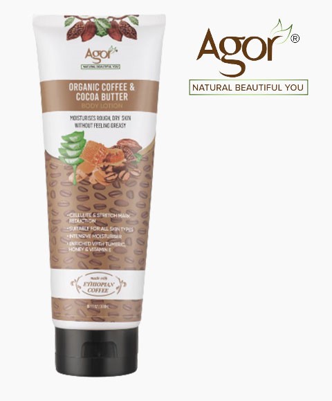 LOTION POUR LE CORPS AU CAFÉ ET BEURRE DE CACAO BIO