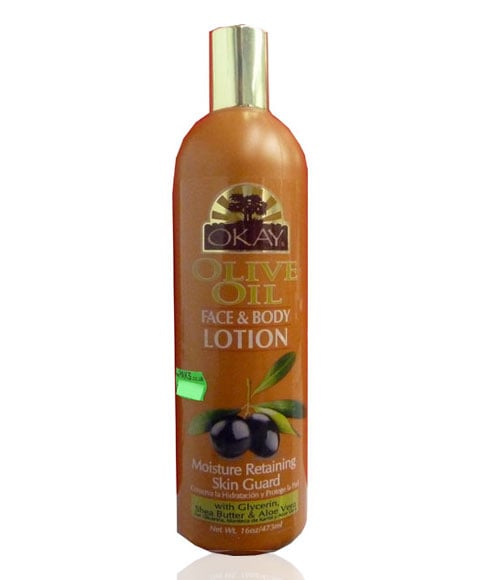 LOTION VISAGE ET CORPS À L'HUILE D'OLIVE OKAY 