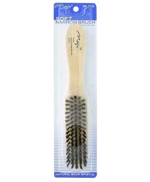 MAGIC COLLECTION BROSSE ÉTROITE DOUCE EN POILS DE SANGLIER NATURELS 77