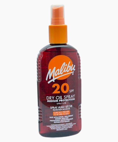MALIBU SPRAY D'HUILE SÈCHE MOYENNE PROTECTION AVEC SPF20