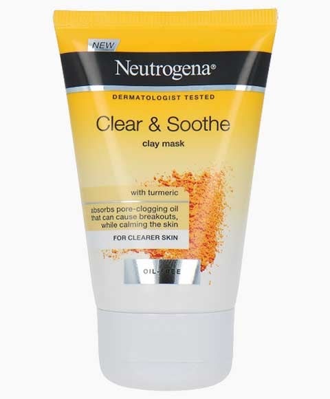MASQUE À L'ARGILE SANS HUILE DE CURCUMA NEUTROGENA CLEAR AND SOOTHE 