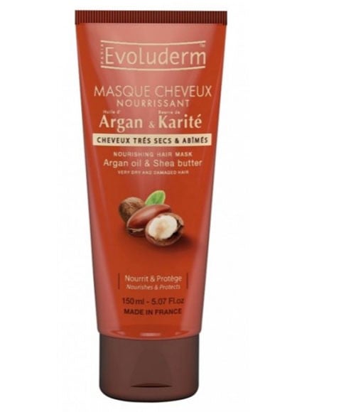 MASQUE CAPILLAIRE NOURRISSANT À L'HUILE D'ARGAN ET AU BEURRE DE KARITÉ 