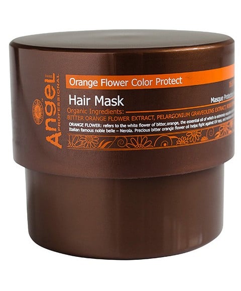 MASQUE CHEVEUX PROTECTEUR COULEUR FLEUR D'ORANGE ANGE