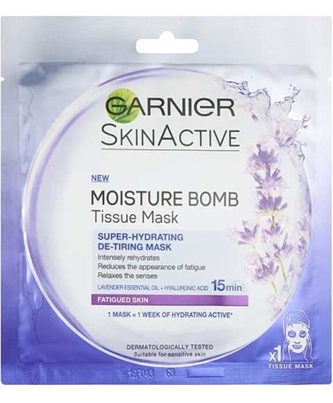 MASQUE EN TISSU SKIN ACTIVE MOISTURE BOMB DE FATIGUANT