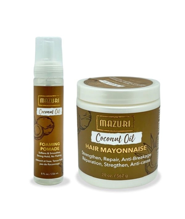 MAZURI HAIR MAYONNAISE COCONUT OIL CHEVEUX HYDRATANTS BUNDL