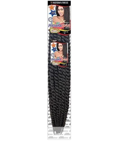 MOTOWN TRESS SYN CHT 24 CUBAN 2 X HAVANA TWIST BRAID 