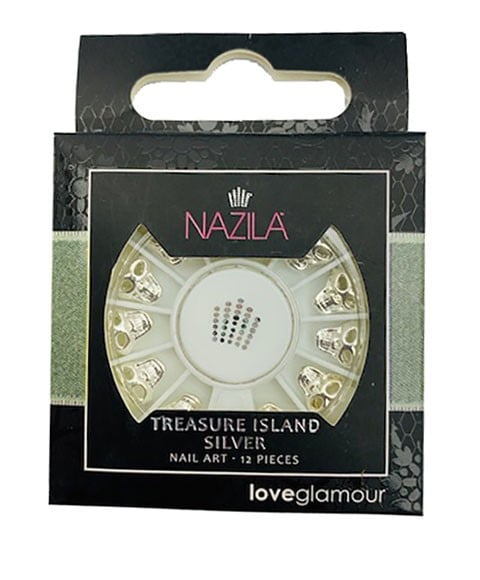 NAIL ART CHARM TRÉSOR ISLAND ARGENT 