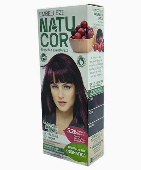 NATUCOR VEGAN COULEUR PERMANENTE SANS AMMONIAQUE 5.26 MARSALA DA