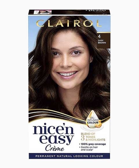NICE N EASY CREME COULEUR PERMANENTE 4 BRUN FONCÉ 