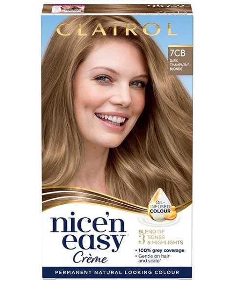 NICE N EASY CREME COULEUR PERMANENTE 7CB CHAMPAGNE FONCÉ BLON