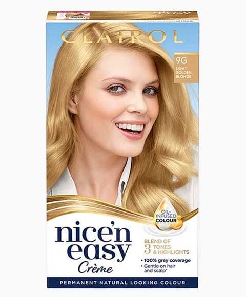 NICE N EASY CREME COULEUR PERMANENTE 9G BLOND DORÉ CLAIR