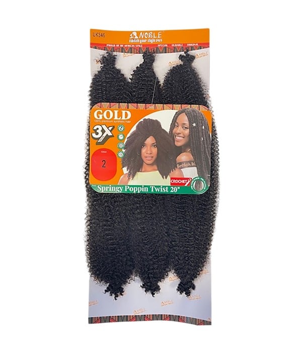 NOBLE GOLD SYNTHETIC 3X SPRINGY POPPIN TWIST TRESSÉES 