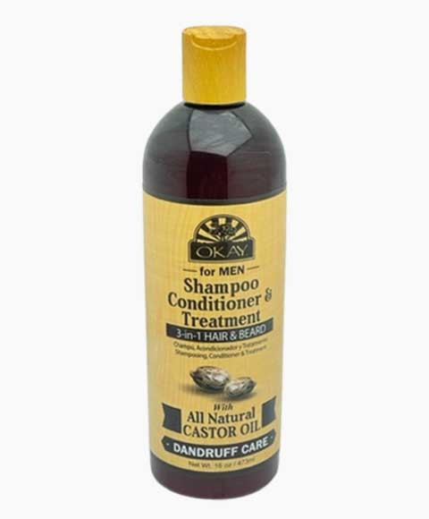OKAY FOR MEN SHAMPOOING conditionneur 3 en 1