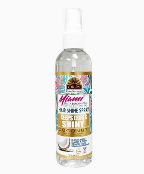 OKAY MIAMI KEEP CURLS SHINY SPRAY BRILLANT POUR CHEVEUX À LA NOIX DE COCO