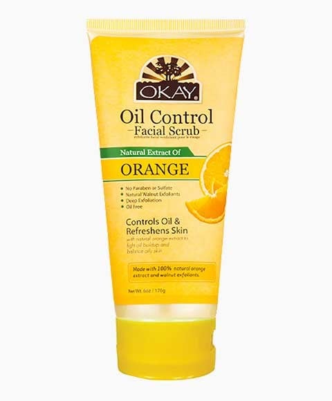 OKAY PURE NATURALS OIL CONTROL GOMMAGE POUR LE VISAGE À L'ORANGE 