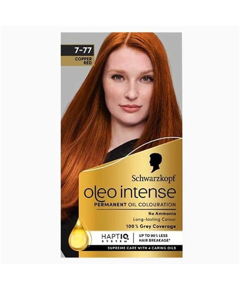OLEO COLORATION PERMANENTE À L'HUILE PERMANENTE INTENSE 7 77 ROUGE CUIVRE 