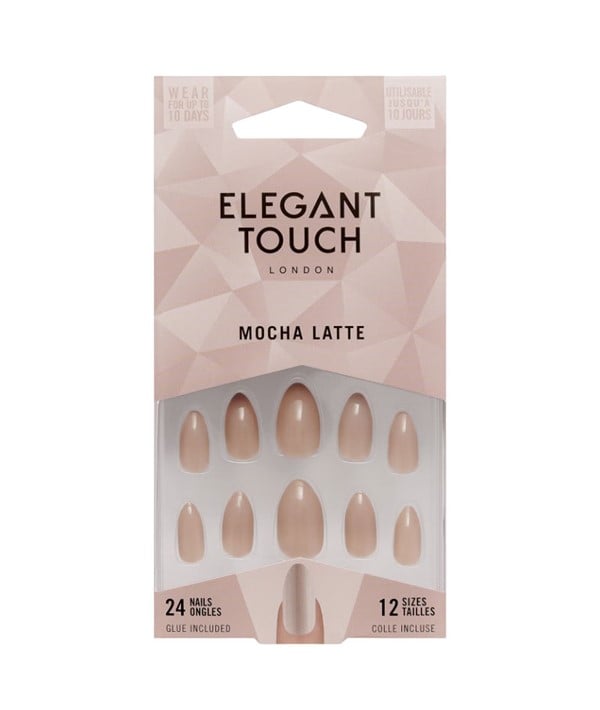 ONGLES ELEGANT TOUCH MOCHA LATTE AVEC COLLE 