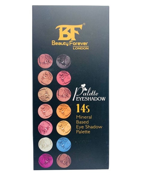 PALETTE D'OMBRES À PAUPIÈRES 14S À BASE DE MINÉRAUX BF 102 