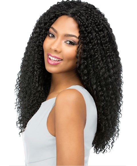 PERRUQUE EMPRESS SYN BEACH CURL PERSONNALISÉE AVEC BORD AVANT EN DENTELLE 