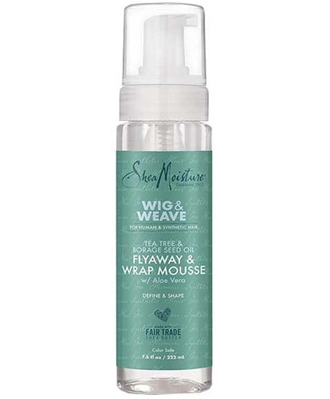 PERRUQUE ET TISSAGE FLYAWAY ET WRAP MOUSSE 