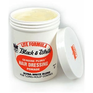 POMADE DE COIFFAGE PLUKO VÉRITABLE NOIR ET BLANC 