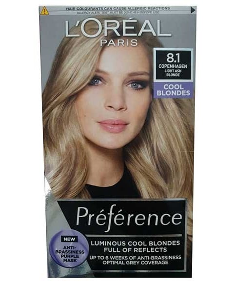 PRÉFÉRENCE BLONDES COOLS LUMINEUSES 8.1 BLOND CENDRÉ CLAIR 