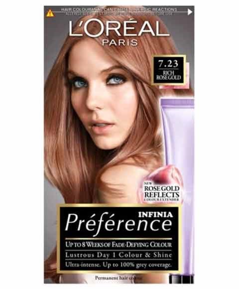 PRÉFÉRENCE INFINIA COULEUR PERMANENTE 7.23 RICHE OR ROSE