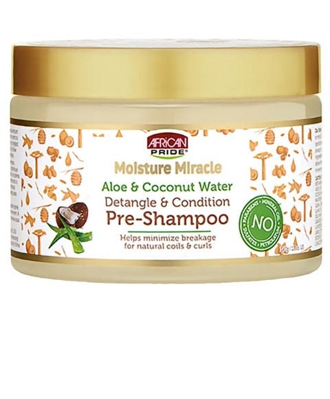 Pré-shampooing à l'eau de coco et à l'aloe vera MOISTURE MIRACLE 