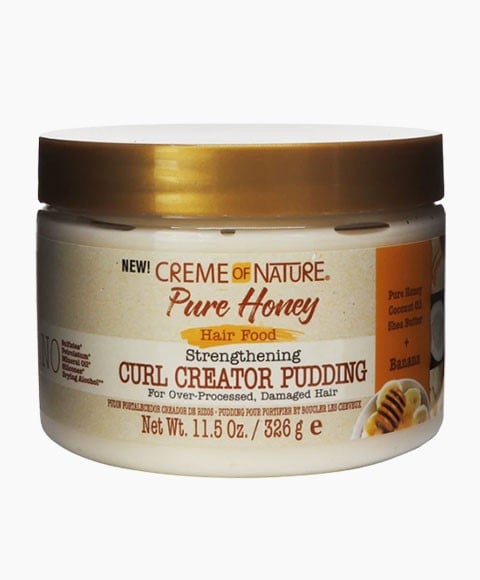 PUDDING DE CRÉATEUR DE BOUCLES DE RENFORCEMENT DE NOURRITURE POUR CHEVEUX AU MIEL PUR 