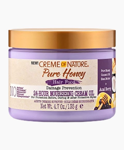 PURE Honey Hair Food ACAI BERRY CRÈME NOURRISSANTE 24 HEURES O