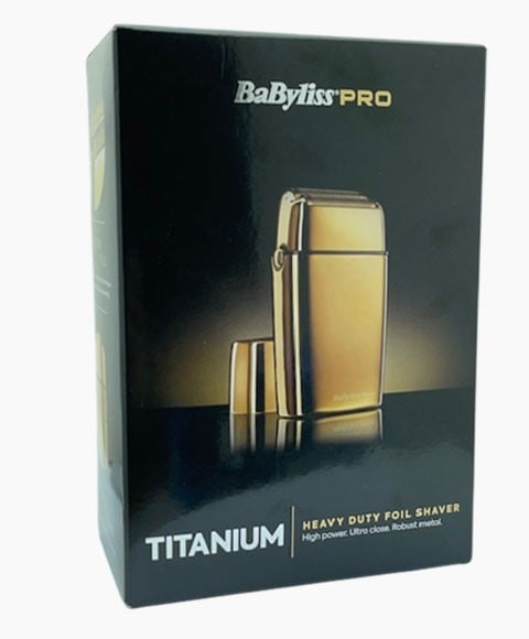 RASOIR À GRILLE HEAVY DUTY BABYLISS PRO TITANIUM OR 