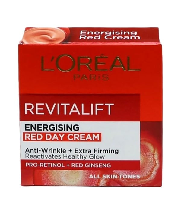 REVITALIFT RED GINSENG CRÈME ROUGE ÉNERGISANTE DE JOUR 