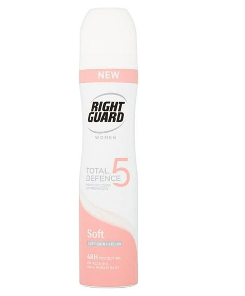 RIGHT GUARD WOMEN TOTAL DEFENSE 5 ANTI-transpirant doux 