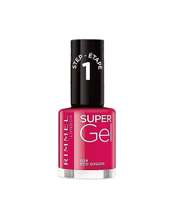 RIMMEL SUPER GEL NAIL ÉTAPE 1 VERNIS 024 GINGEMBRE ROUGE