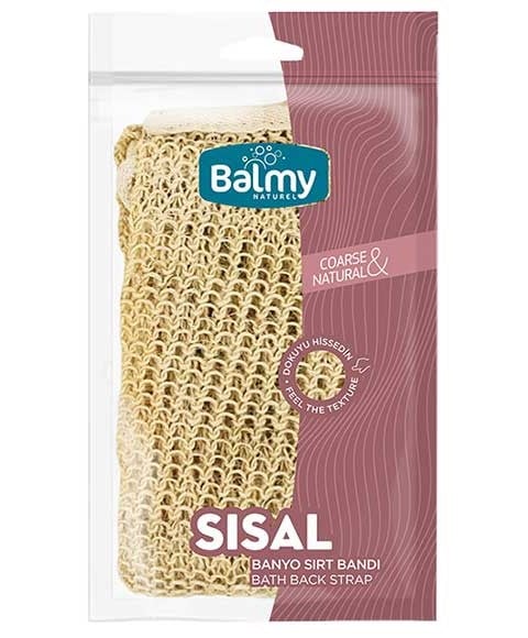 Sangle dorsale de bain en sisal grossier et naturel 