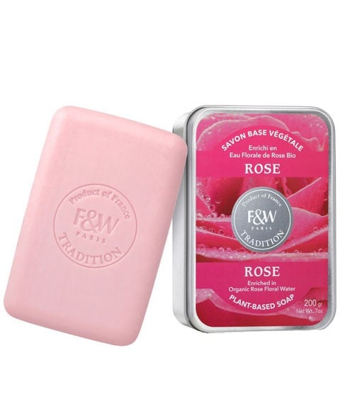 SAVON À LA ROSE À BASE DE PLANTES TRADITION