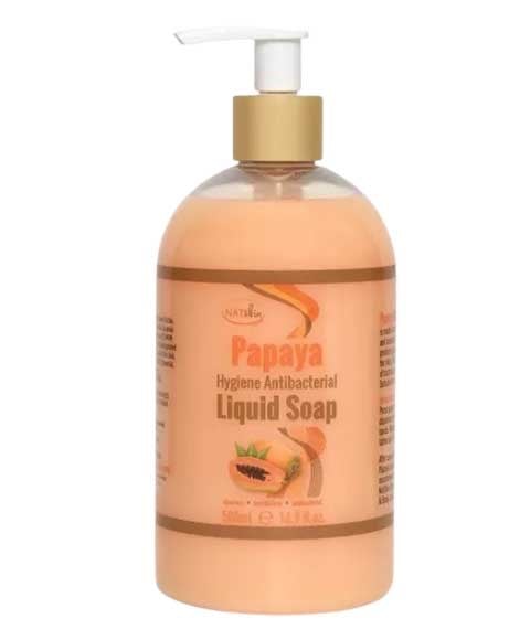 SAVON LIQUIDE ANTIBACTÉRIEN NAT SKIN PAPAYA HYGIENE